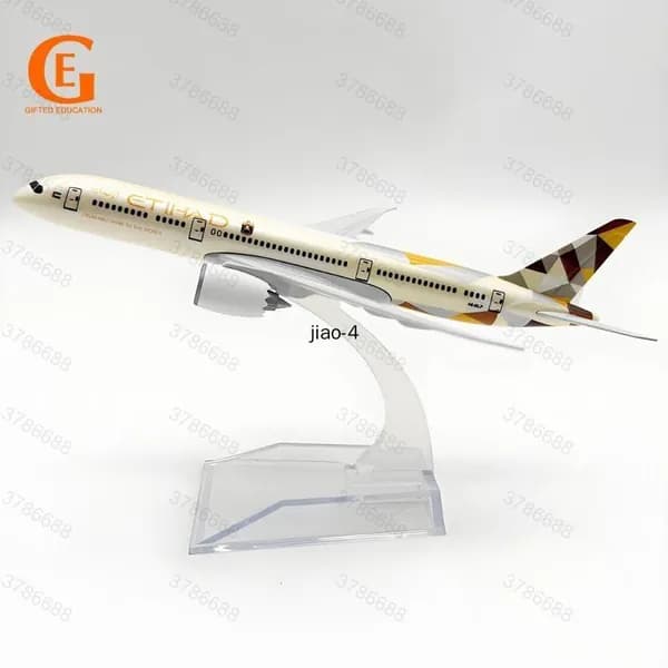 Etihad Airways Металлическая Модель Самолета Boeing 787, Боинг 787