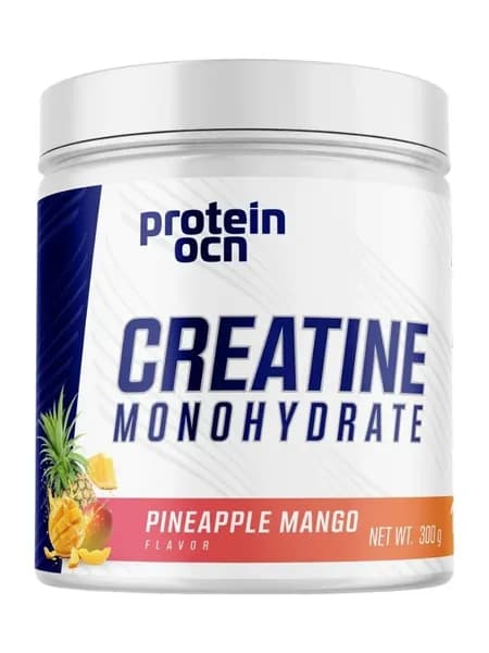 Protein Ocean Creatine Monohydrate, Креатин моногидрат со вкусом ананаса и манго тигра, микронизированный, 300 г
