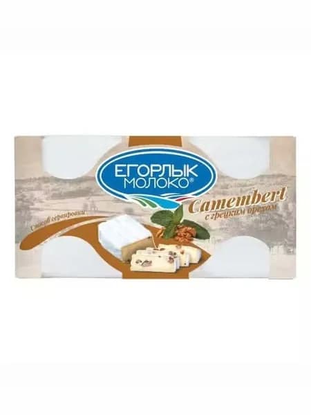 Сыр мягкий Егорлык Молоко Камамбер с орехами 50% БЗМЖ 125 г