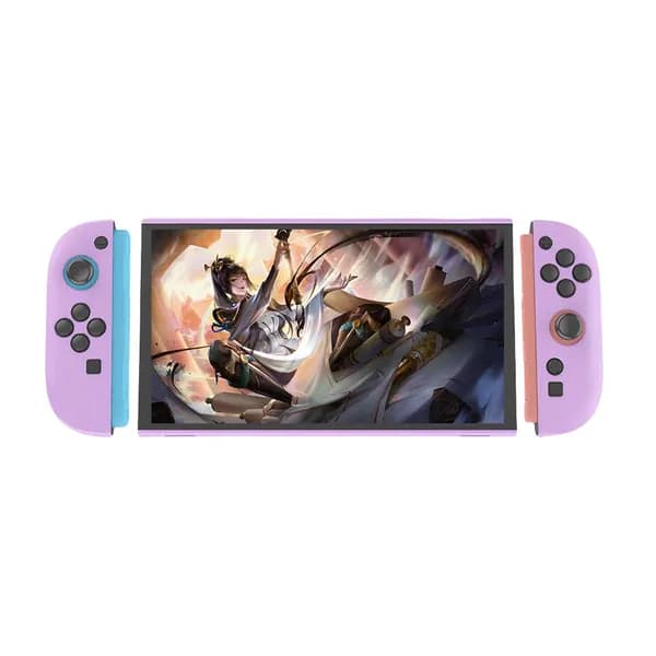 Чехол для Nintendo Switch 2 из ТПУ и поликарбоната фиолетового цвета