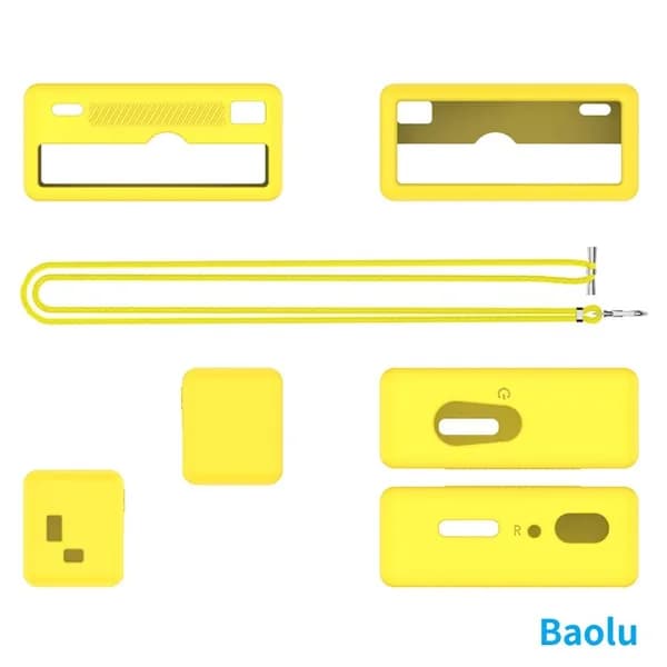Силиконовый чехол для камеры Kodak Charmeira Keychain в жёлтом цвете