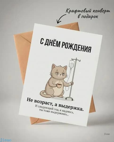 Jieao поздравительная открытка
