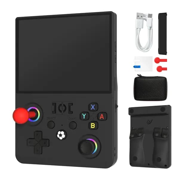 Портативная игровая консоль R36MAX2 с открытым исходным кодом, 4,5-дюймовый IPS-экран, 128 ГБ