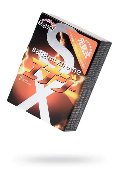Презервативы латексные Sagami Xtreme Energy ультратонкие со вкусом энергетического напитка