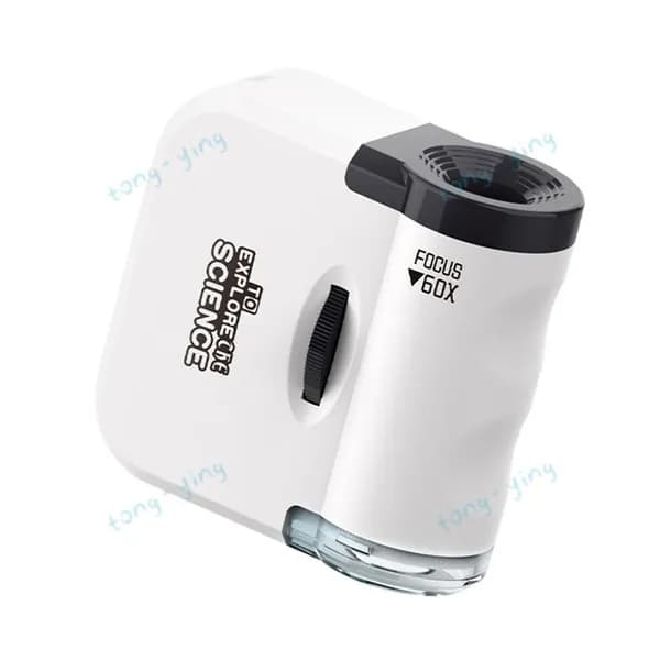 арманный микроскоп MicroMini 60X с портативным УФ-микроскопом и светодиодным фонариком