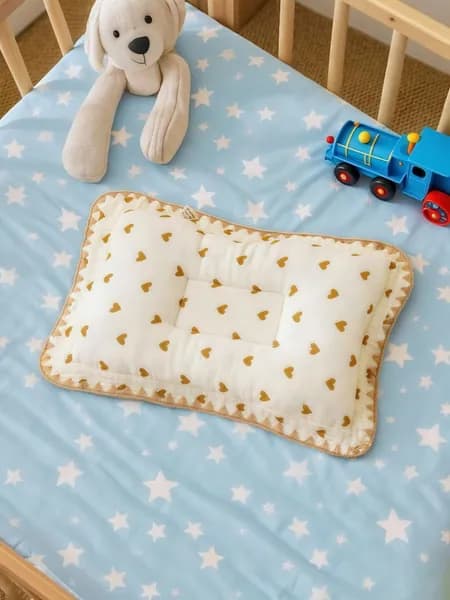 Подушка для новорожденных #Пледдляноворожденныхвязаный 24x34 см, Микроволокно Fillium