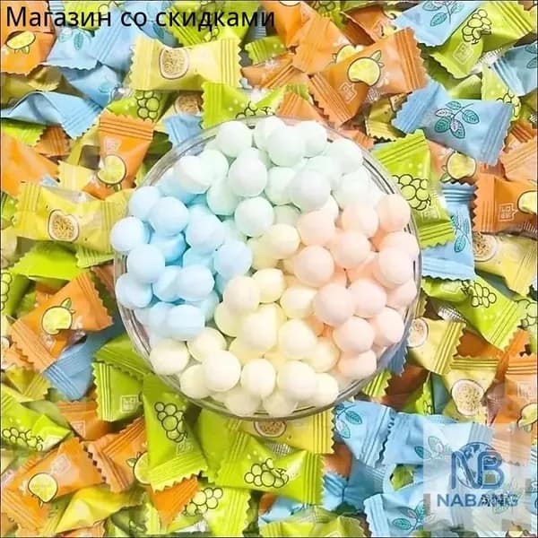 Мятные конфеты с витамином C, без сахара, смешанные фруктовые вкусы, 100 шт., для свежего дыхания