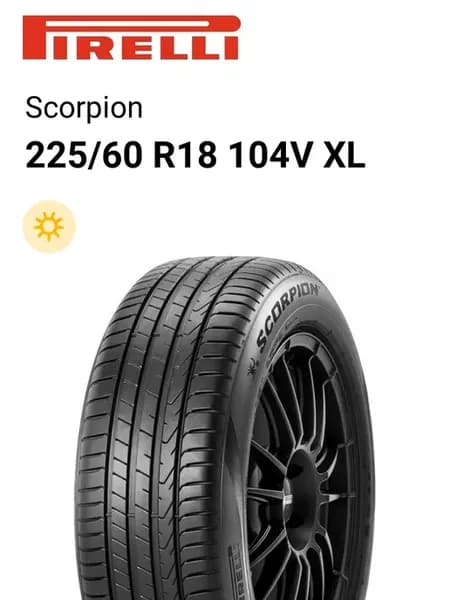 Шины летние 225 60 R18 104V XL Scorpion