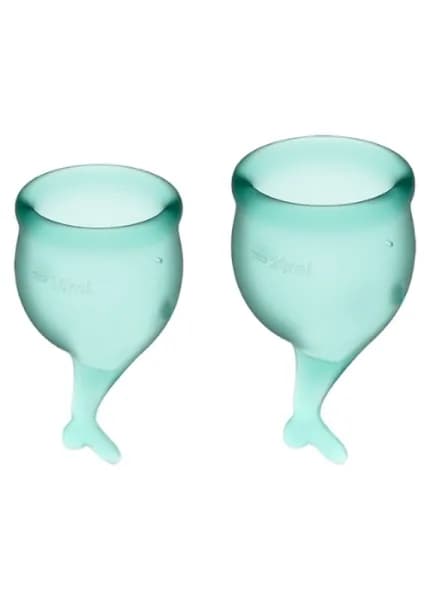 Набор менструальных чаш Satisfyer Feel secure Menstrual Cup (dark green)