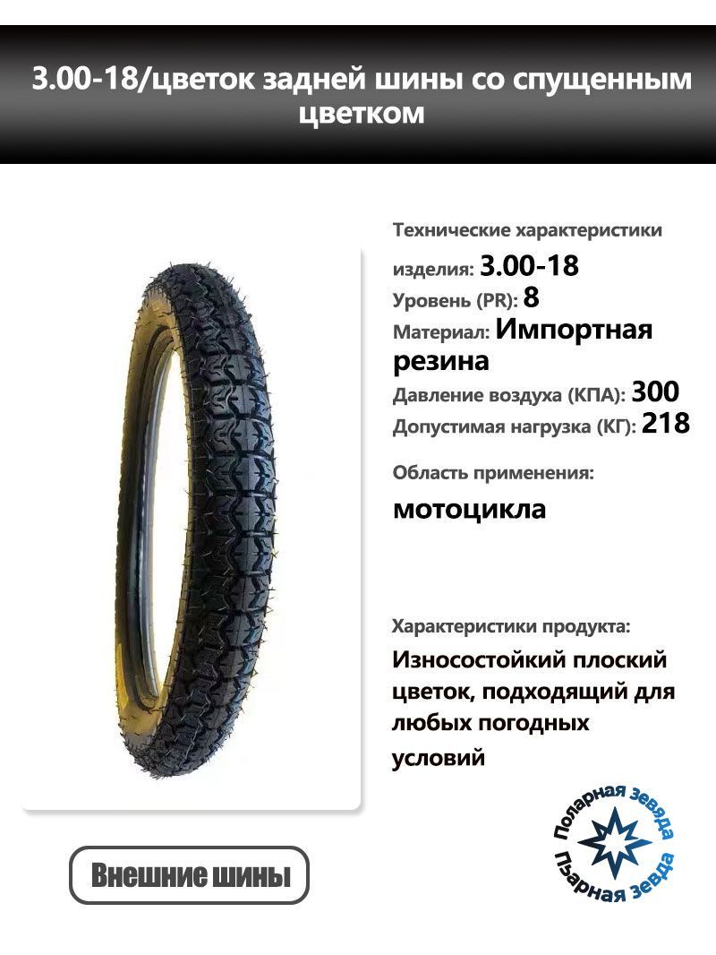 A.Мотошины3.00-18*1.. Мотошины  75/R18