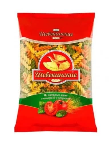 Шебекинские Макаронные изделия Спирали три цвета №366-5, 450г