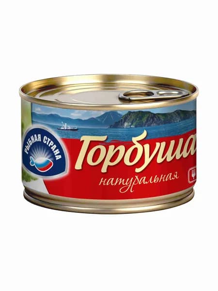 Горбуша Рыбная Страна натуральная, 240 г