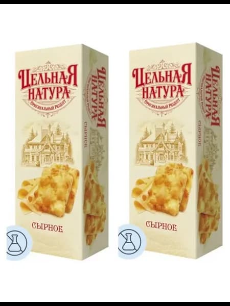 Печенье Цельная Натура сдобное сырное, 145 г, 2 шт