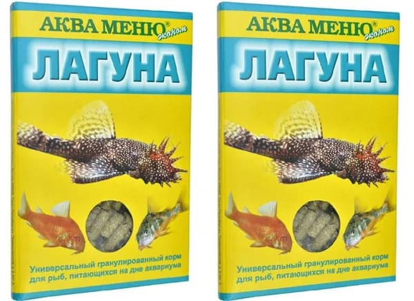 Аква Меню Корм для донных рыб Лагуна, 35 г, 2 уп