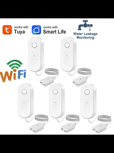 Датчик протечки воды Earykong Tuya WiFi 1 м 5 pcs