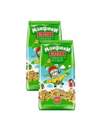 Макароны "Любимые Игрушки" MAKFA,2шт по 250г