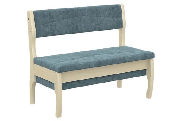 Скамья от кухонного угла "Б", 1080х570х900, Fresca Ocean, бирюзовый, с ящиком для хранения, каркас из массива березы, для кухни