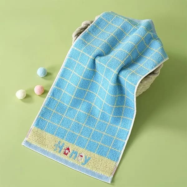 Полотенце для лица, рук 25x50 см, хлопок, голубой