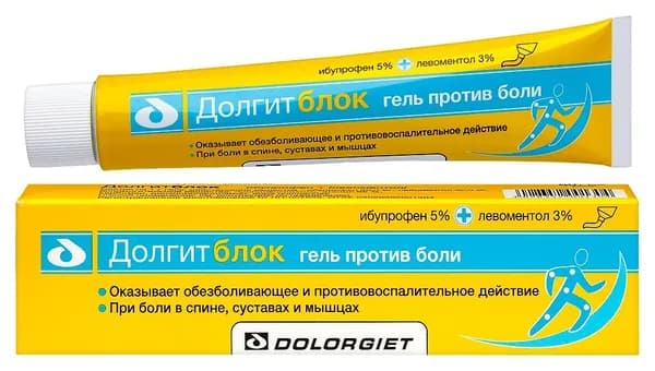 Долгитблок Гель для наружного применения 5%, 150 г