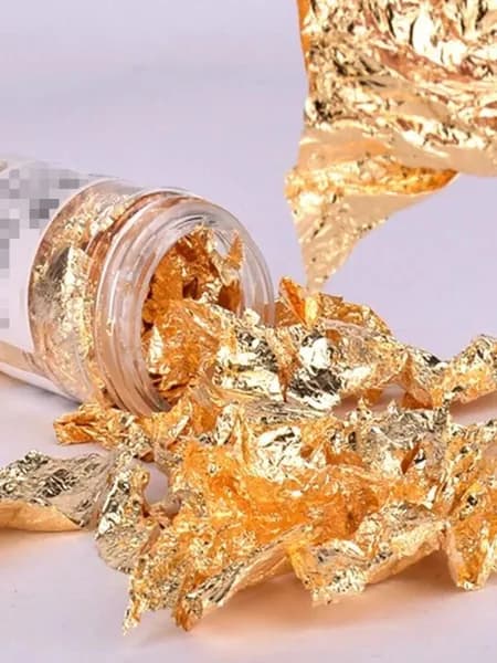 Золотая Фольга Для Украшения Выпечки И Тортов, 2 Г/бутылка
