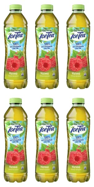 Nestea Холодный чай Ice Tea Малина, зеленый, 0.5 л, 6 шт в коробке
