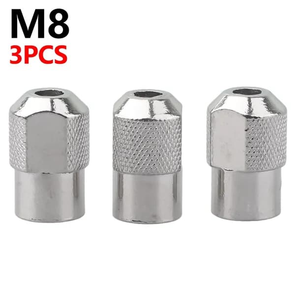3 шт. гайки патрона M8x0.75, цанга, принадлежности для электрической шлифовальной машины, роторный инструмент