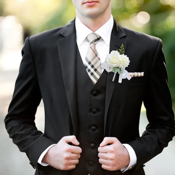 бутоньерка, Свадьба жениха и невесты, Boutonniere, Белый, 1 шт.