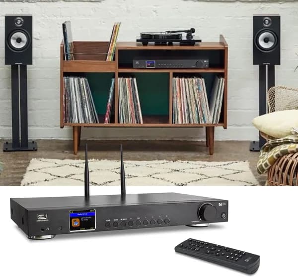 Hi-Fi интернет-радио тюнер Ocena Digital WR-50 (WiFi, Bluetooth, LAN, USB Playback, цветной дисплей 2.4" TFT, аналоговый и цифровой выход)