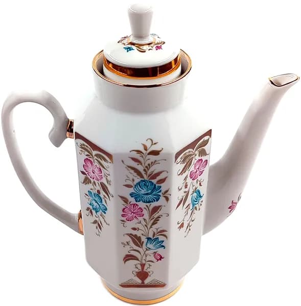 Кофейник винтажный "Мелодия весны" ABA, 600 мл, 1989-91 гг., ЛФЗ