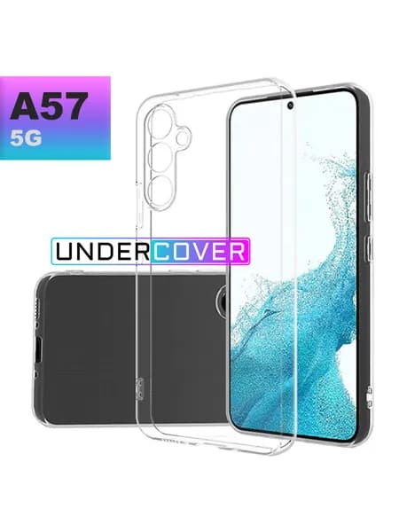 Силиконовый чехол для Samsung Galaxy A57 5G / Прозрачный чехол на Самсунг Галакси А57 с защитой камеры