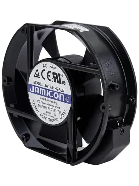 Вентилятор JA1751H2B0N-T(JA1751H2B011N-T-R) JAMICON 220В, 170х150х51 мм, подшипник качения, разъем на корпусе (клемма)