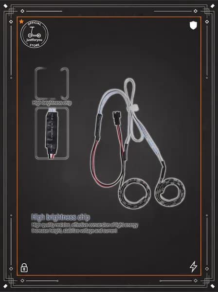 Светодиодная лента для скутера KUGOO M4 M4 Pro, многоцветная, декоративная, предупреждающая.