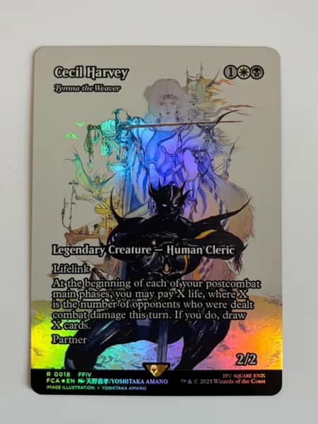Портативные карты MTG Высококачественная фольга карт Final Fantasy Сесил Харви 18
