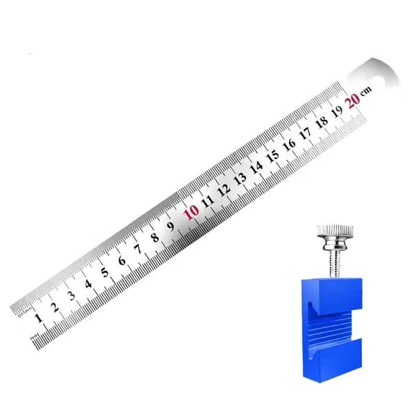 Профессиональная разметочная линейка для столярных работ, Синий - 20cm