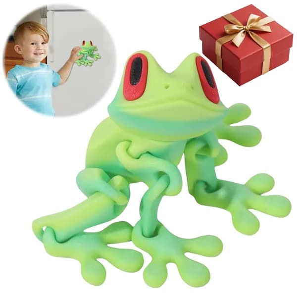 3D магнит-лягушка для холодильника, 12 см, с подвижными частями