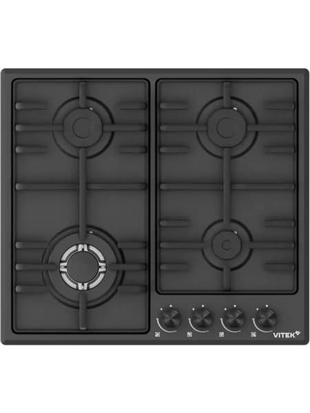 Варочная панель газовая Vitek VGH 6410W MBK, черный матовый