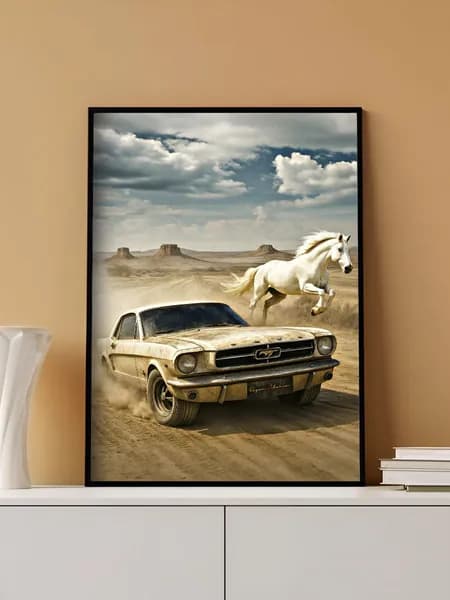 Постер на стену Ford Mustang без рамы (29,7х42см)