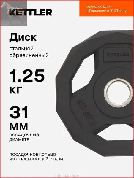 Диски для штанги, 1.25 кг, диаметр диска: 19 см
