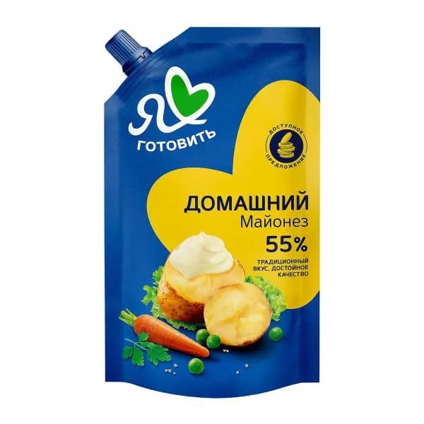 Майонез Я люблю готовить Домашний 55% 600мл