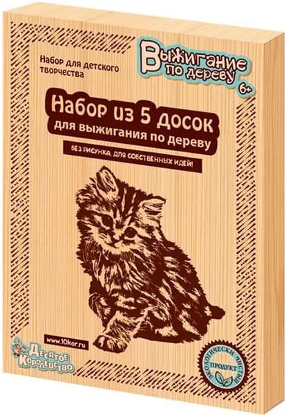 Доски для выжигания (5 штук, без рисунка)