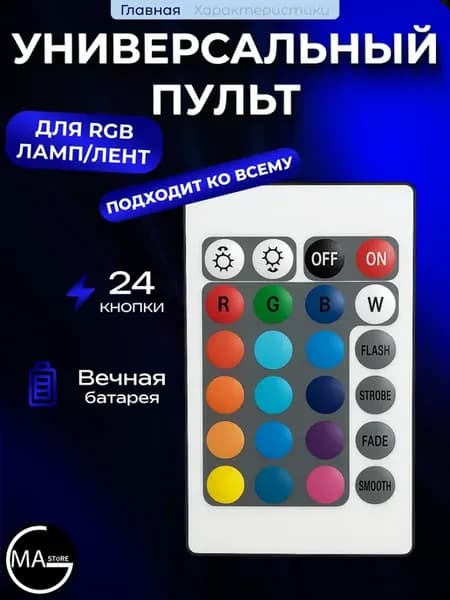 Пульт для RGB ламп и светодиодных лент