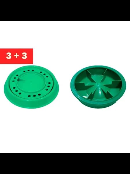 Кормушка для цыплят и поилка под банку 3+3 шт
