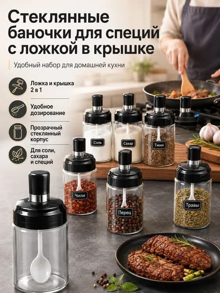Банка для сыпучих продуктов 250 мл 1 шт