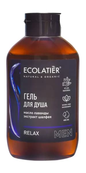 ECOLATIER Гель для душа Relax муж., 400 мл