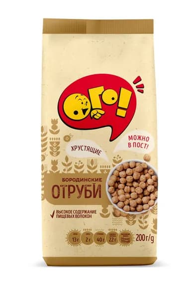 Отруби бородинские экструдированные ОГО!, 200 г