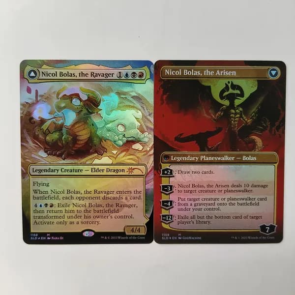 Портативные карты MTG Настройка и прокси высококачественной фольги Николь Болас, Разрушитель