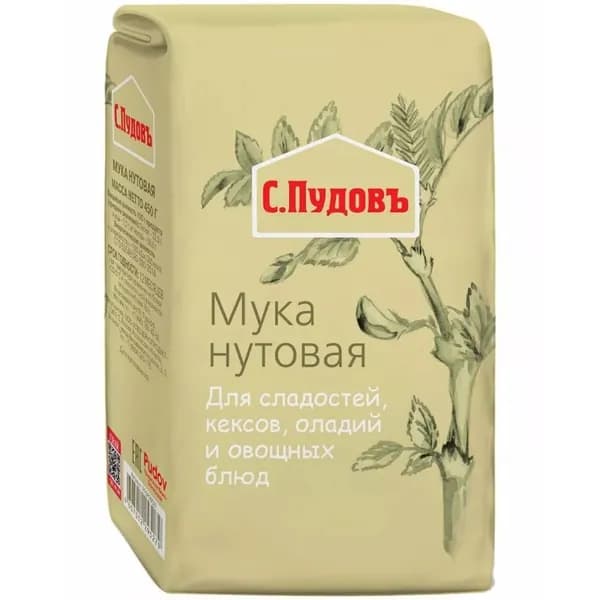 Мука С.Пудовъ нутовая бум/пак 450г