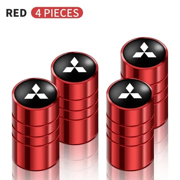 Новые 4 шт. колпачков на ниппель колес для Mitsubishi Lancer 9, ASX 1200, Eclipse, Pajero, Outlander. Аксессуары для стайлинга автомобиля.