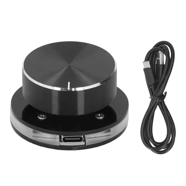 Регулятор громкости USB, для Android, ПК, Type-C, с RGB подсветкой, внешний контроллер мультимедиа