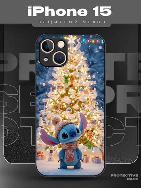 Чехол на IPHONE 15 новогодний с принтом